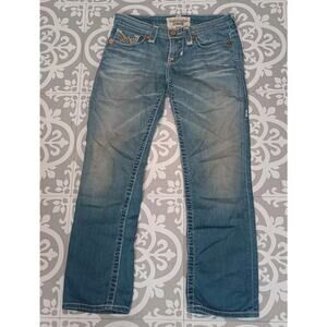 Big Star Jeans Women's Size 25 Remy Straight Leg Skinny Blue Denim Medium Wash